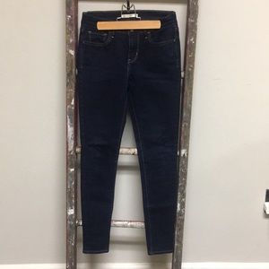 Levi dark wash 710 super skinny jeans